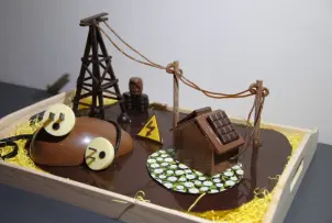 image illustrative d'une création en chocolat